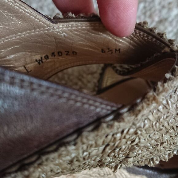 STUART WEITZMAN Olive green Toogood Raffia Espadrille Size 6.5 - Picture 10 of 16